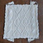 Poszewka szydełkowa w kolorze kremowym z frędzlami Arista