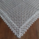 Gipiurowa serweta 85x85 w kolorze szarym