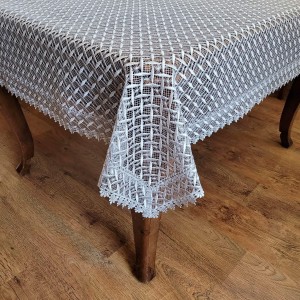 Gipiurowy obrus 130x200 w kolorze szarym