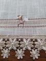 Bieżnik 80x140 w kolorze beżowym z brązowymi różami