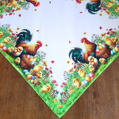 Wielkanocna serweta 85x85 sielska łąka