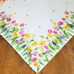 Serweta 85x85 tulipany