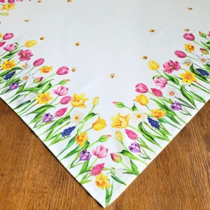 Serweta 85x85 tulipany
