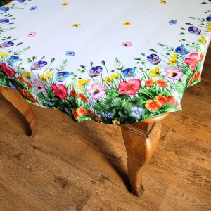 Obrus owalny 140x250 bratki